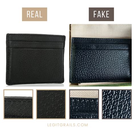 gucci card holder real vs fake|gucci real vs fake.